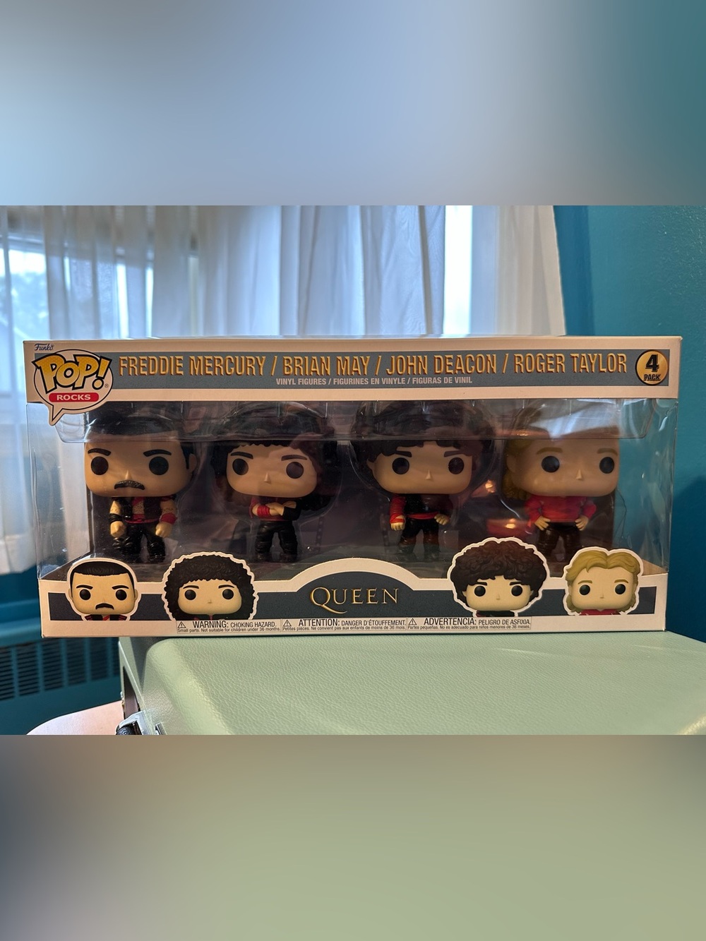 Funko Pop! Rocks Queen Radio Ga Ga 4 Pack Vinyl Figures